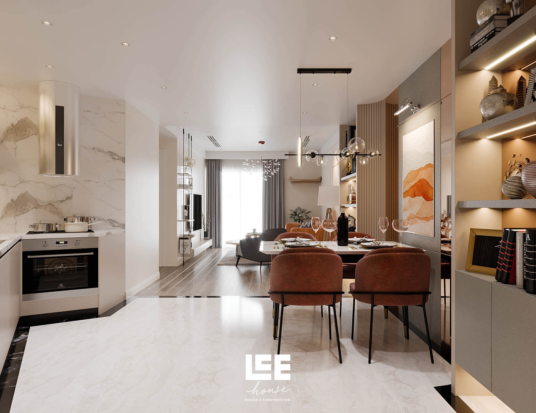 Thiết kế nội thất Căn hộ Aqua Central