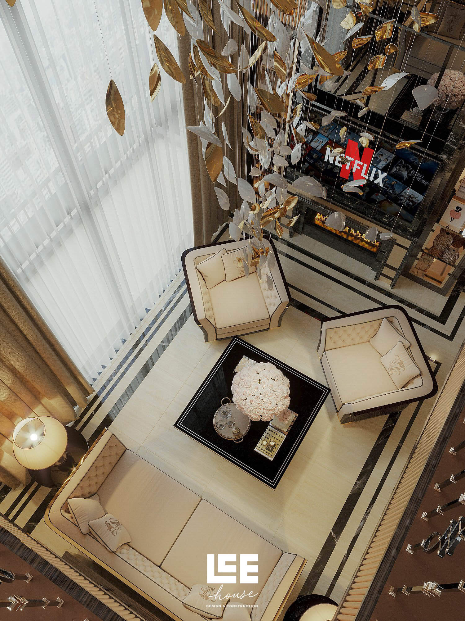 Thiết kế nội thất Penthouse Lâm Viên Complex