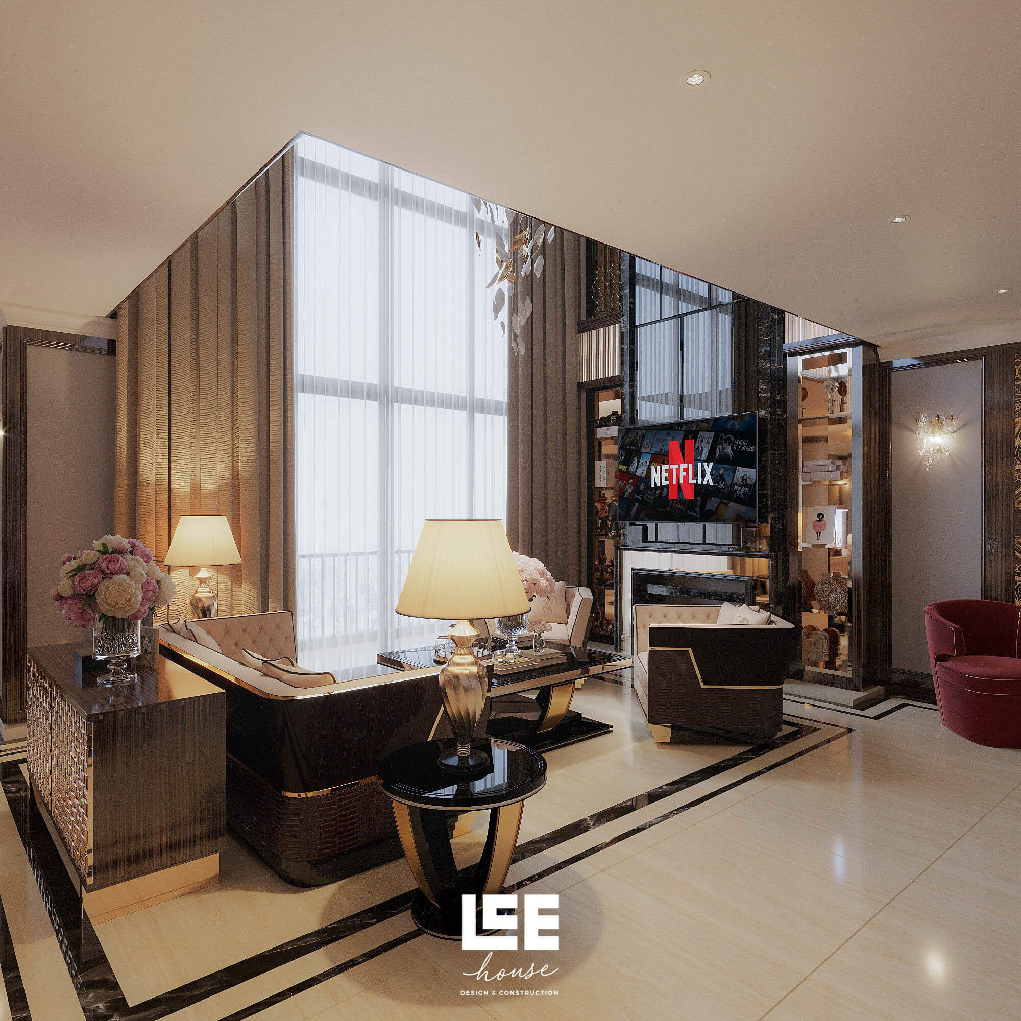 Thiết kế nội thất Penthouse Lâm Viên Complex