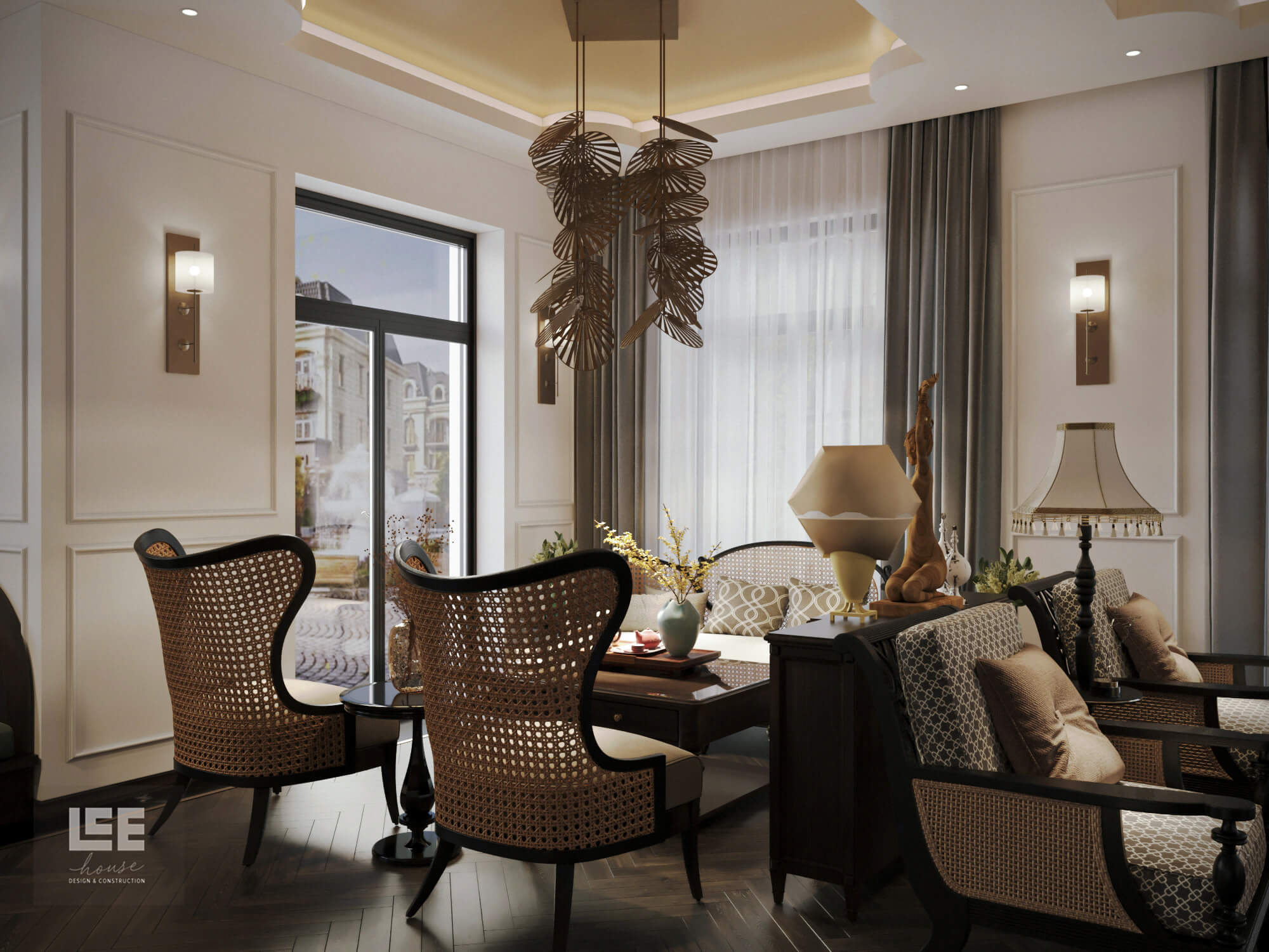 Thiết kế nội thất Shophouse Đại lộ San Hô