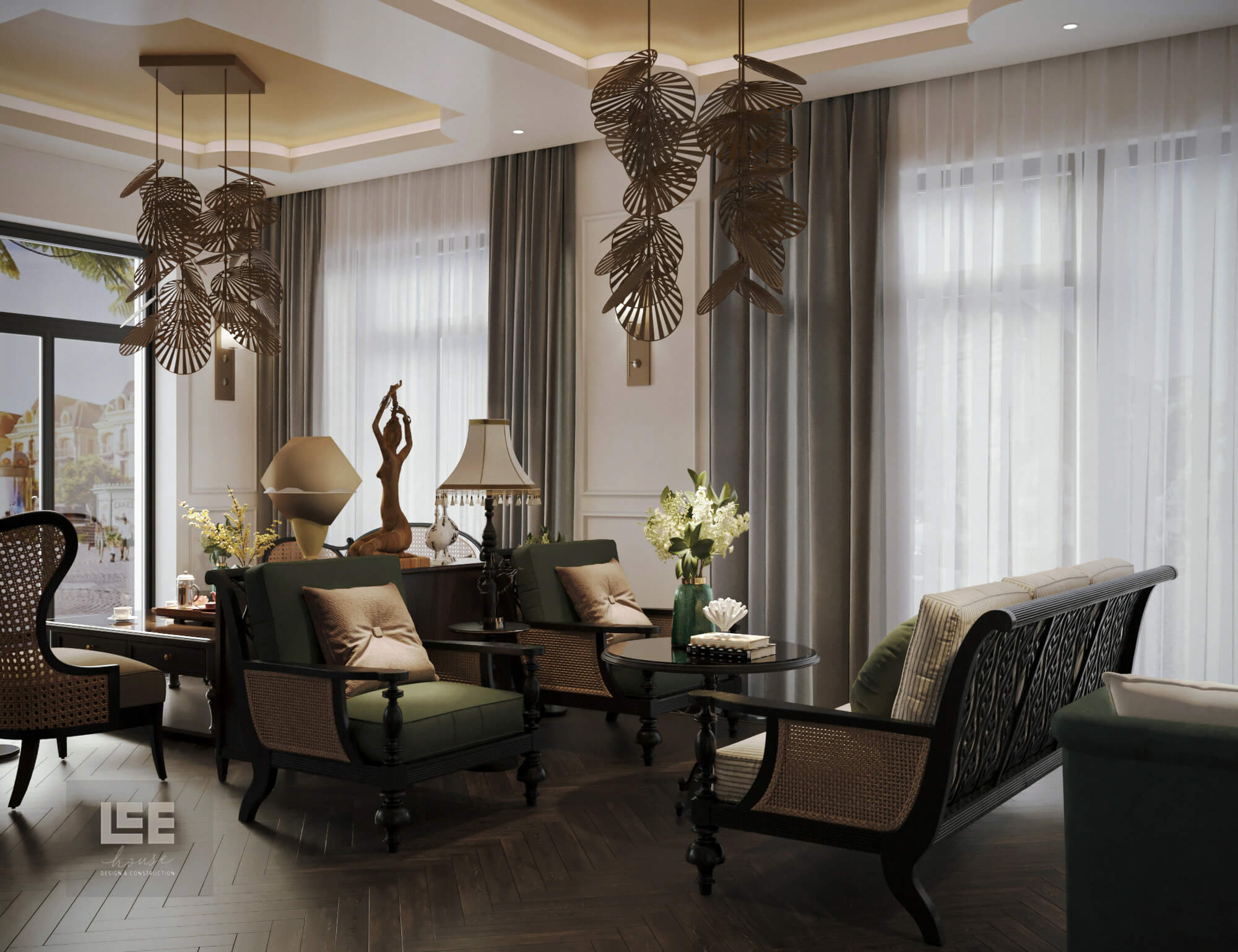 Thiết kế nội thất Shophouse Đại lộ San Hô