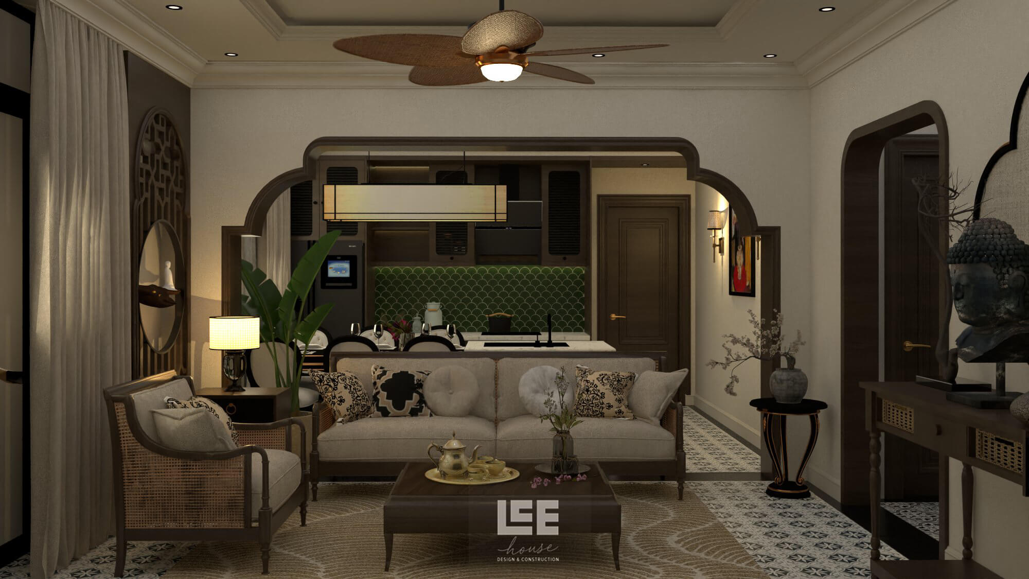 Thiết kế nội thất Shophouse Đại lộ San Hô