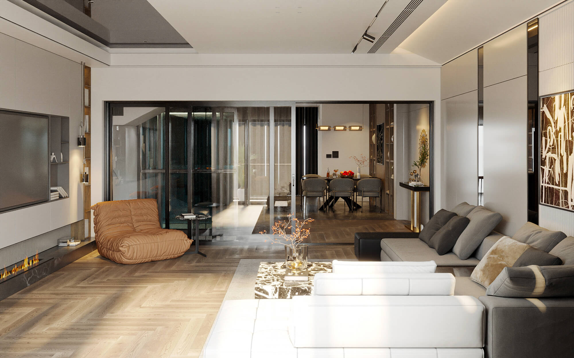 Thiết kế nội thất Biệt thự liền kề Geleximco