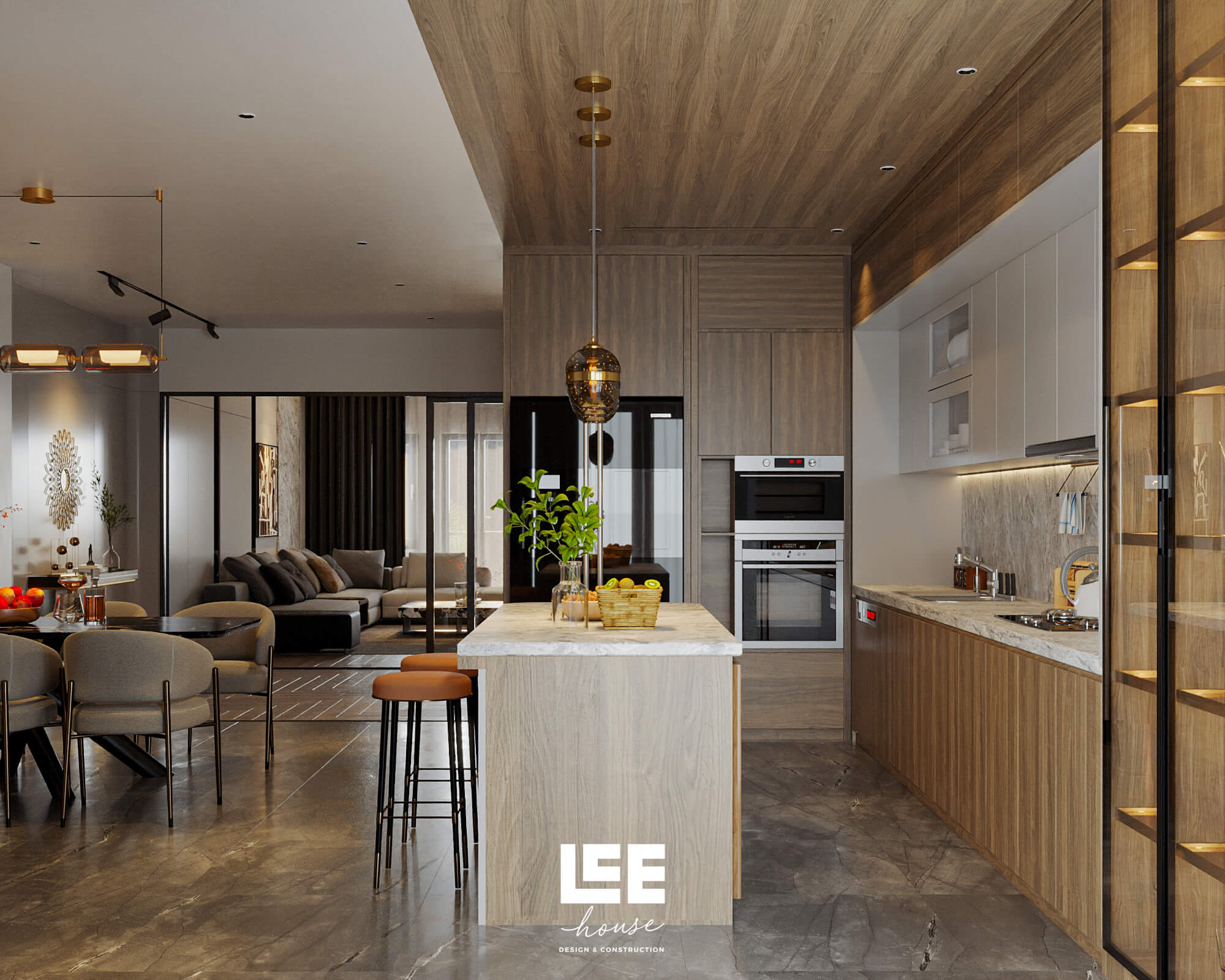 Thiết kế nội thất Biệt thự liền kề Geleximco