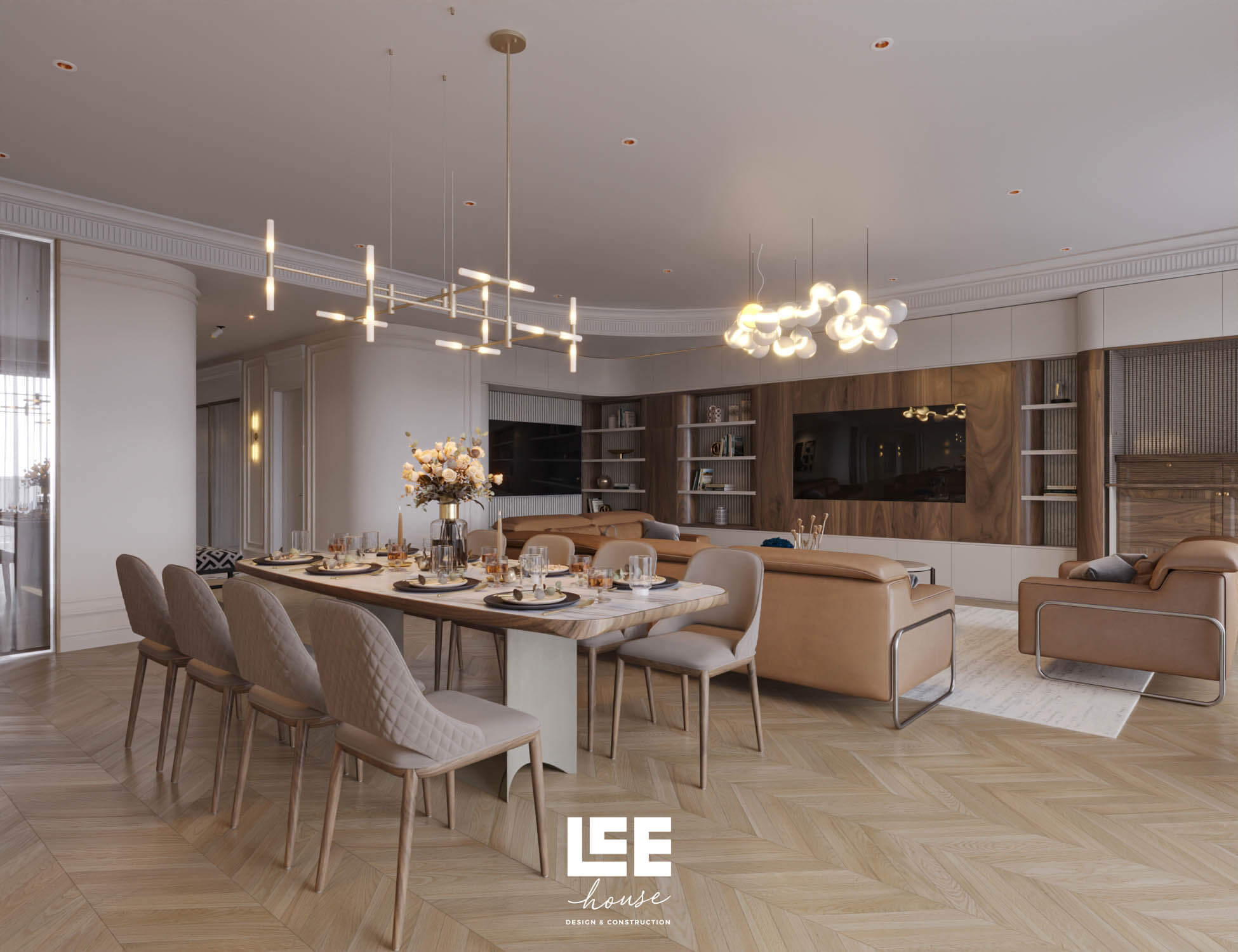 Thiết kế nội thất Căn hộ đập thông R1 Royal City