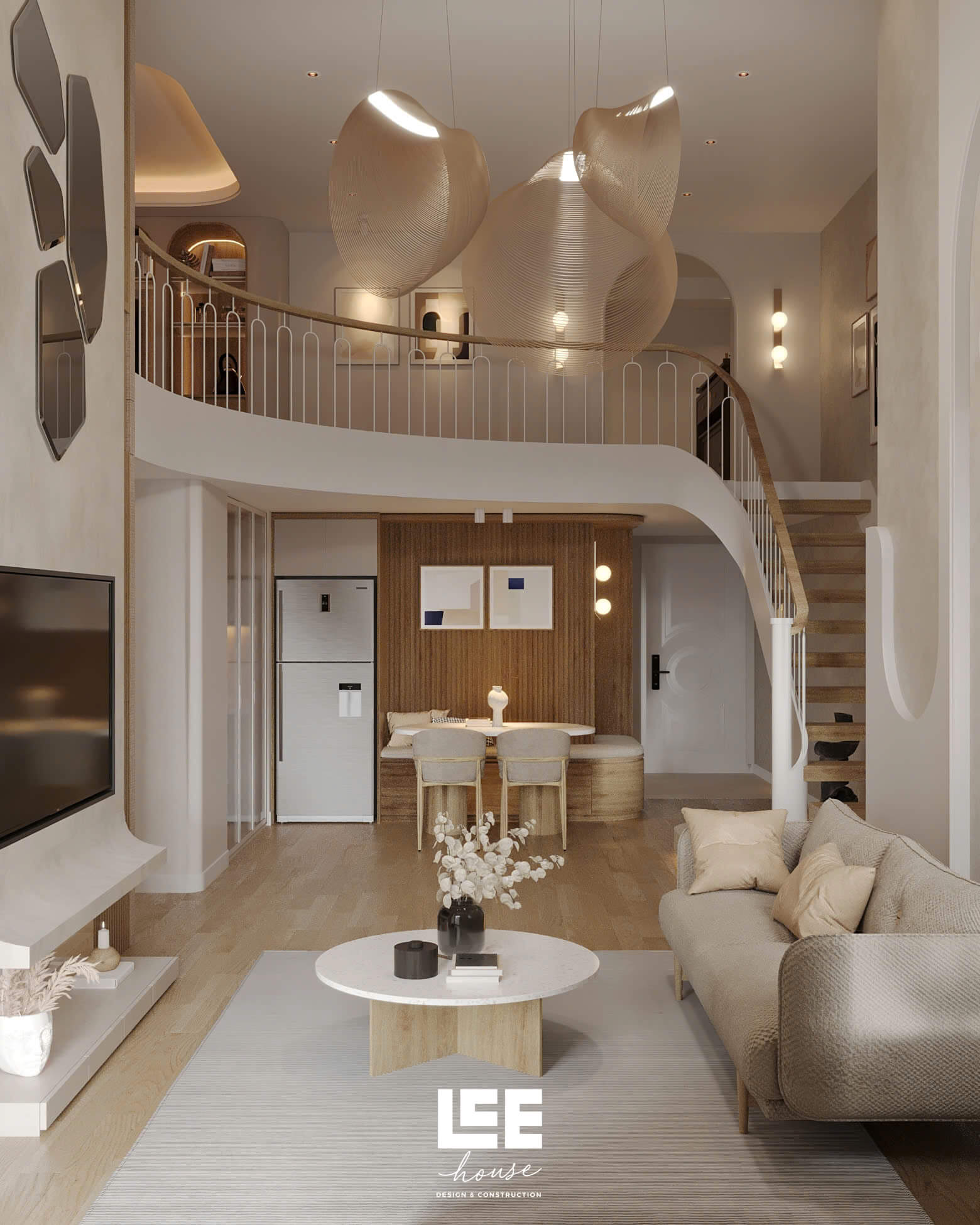 Thiết kế nội thất Căn hộ Duplex R1 Royal City