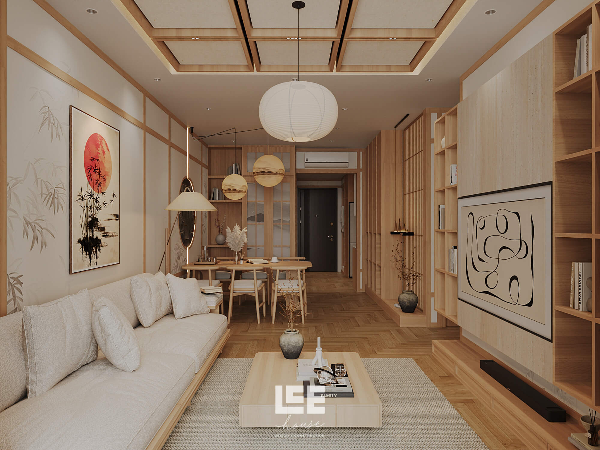 Thiết kế nội thất Căn hộ HH Pandora Triều Khúc