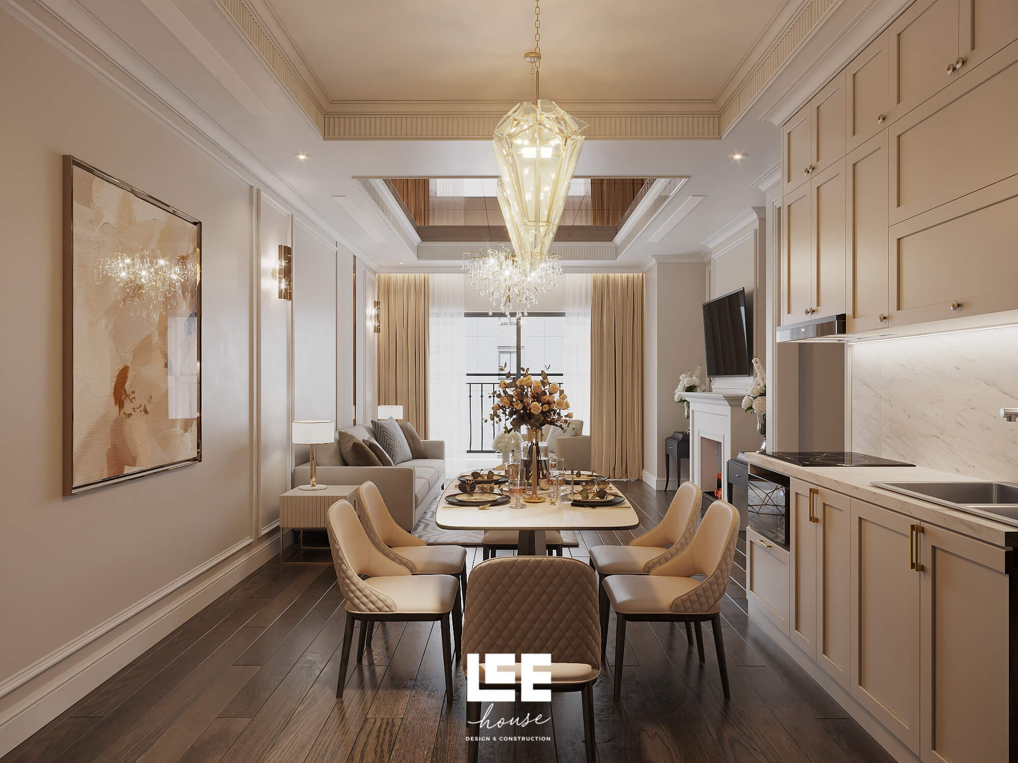 Thiết kế nội thất Căn hộ R1 Royal City