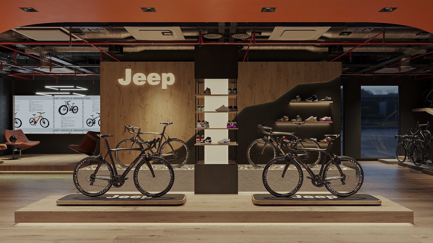 Thiet ke noi that showroom jeep 14