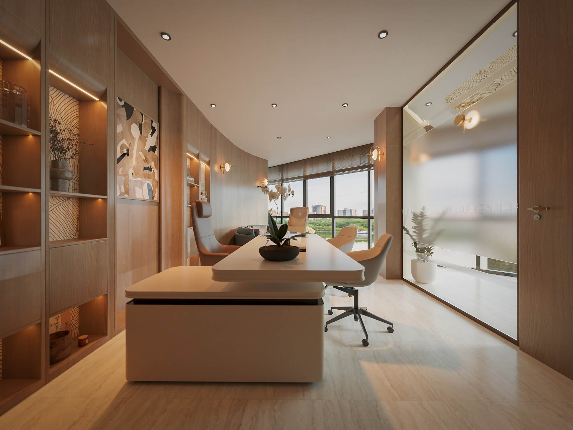 Thiết kế nội thất Văn phòng Chu Gia Group