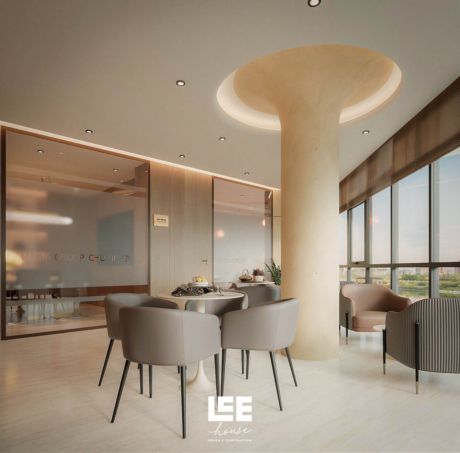 Thiết kế nội thất Văn phòng Chu Gia Group