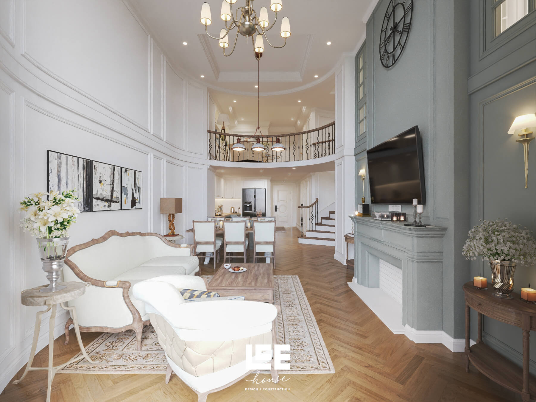 Thiết kế nội thất Căn hộ Duplex R4 Royal City