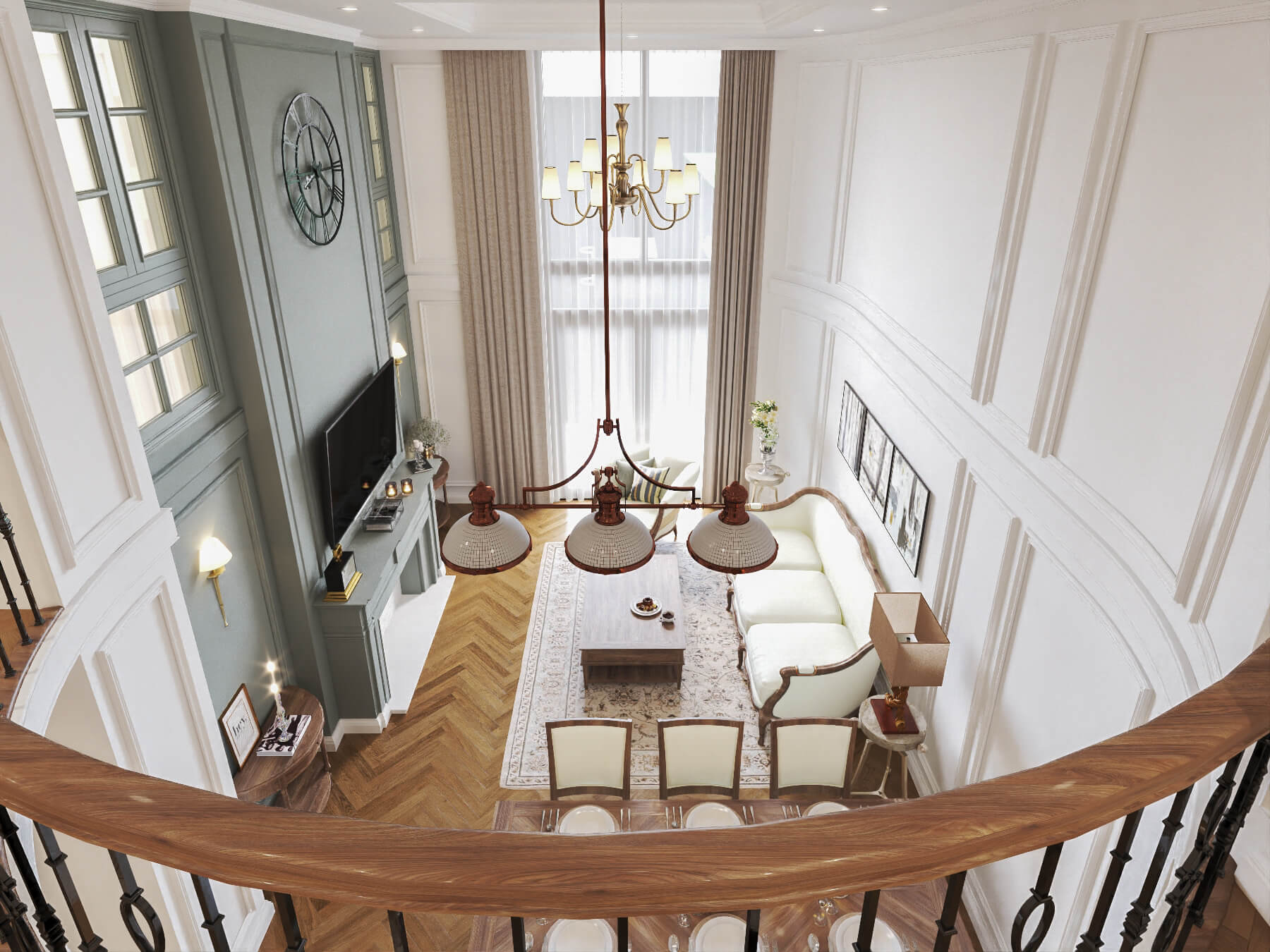 Thiết kế nội thất Căn hộ Duplex R4 Royal City