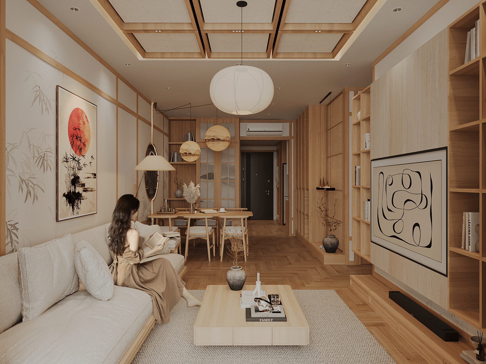 Thiết kế nội thất Căn hộ HH Pandora Triều Khúc