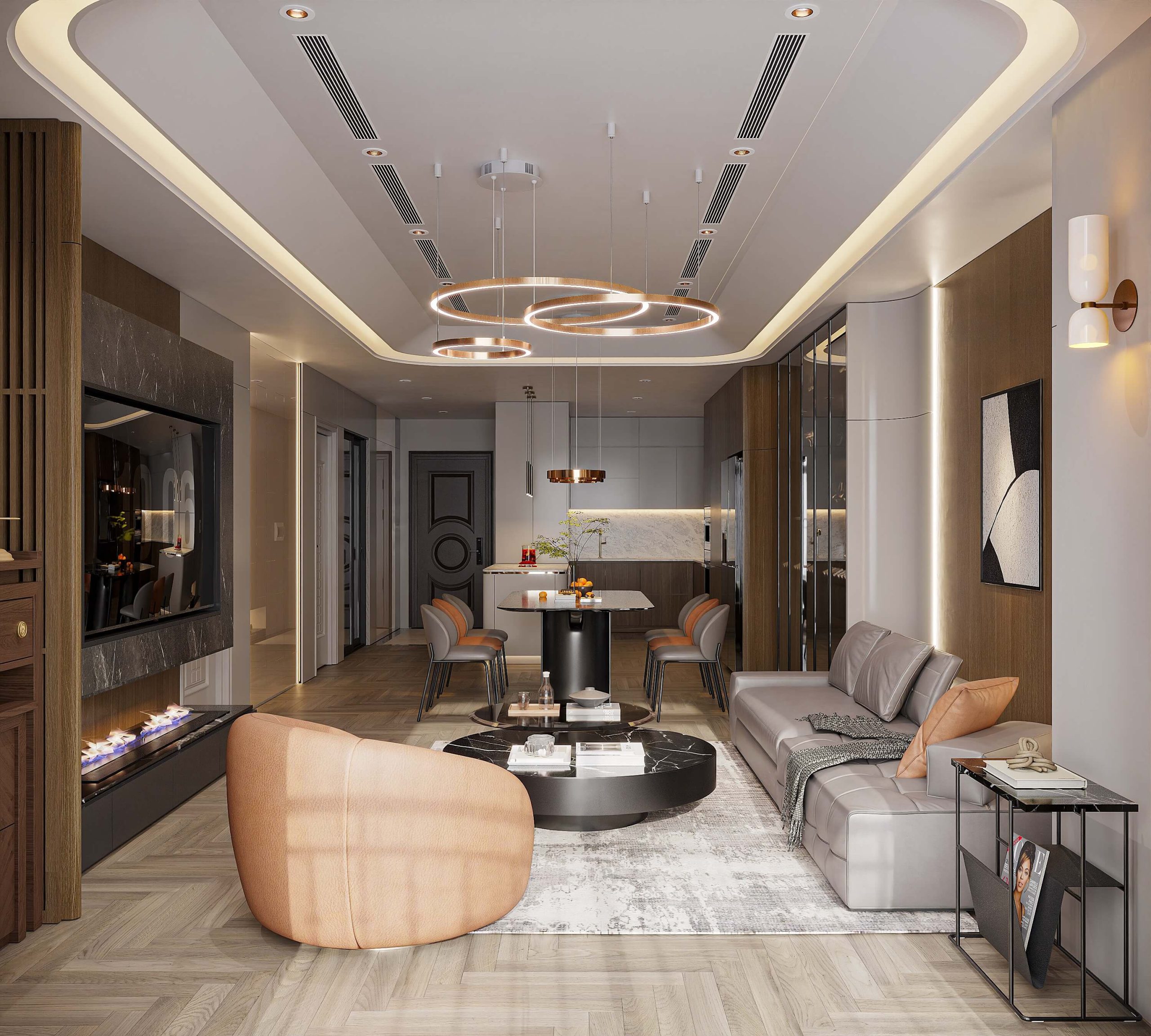 Thiết kế nội thất Căn hộ R4 Royal City