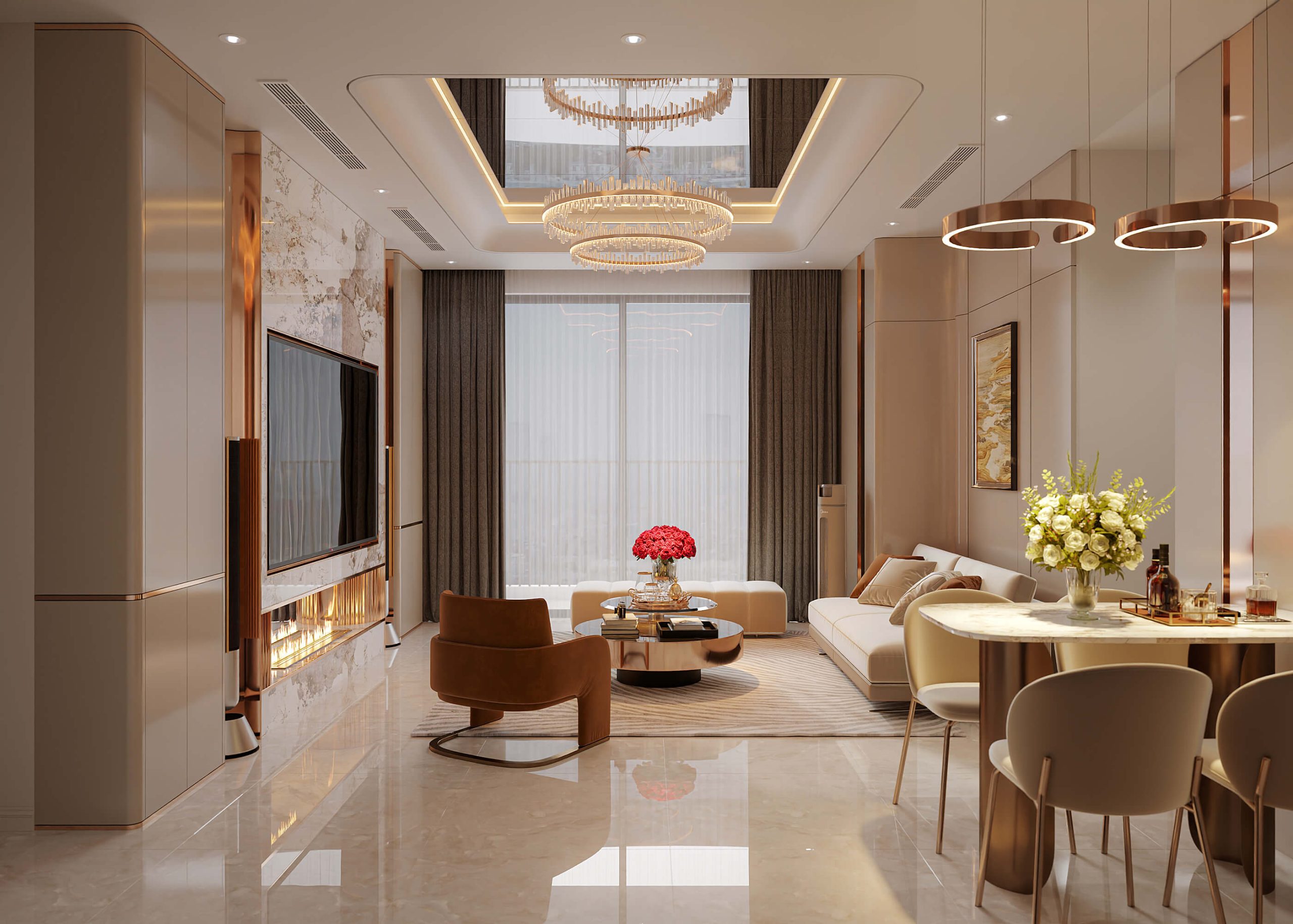 Thiết kế nội thất Căn hộ R6 Royal City